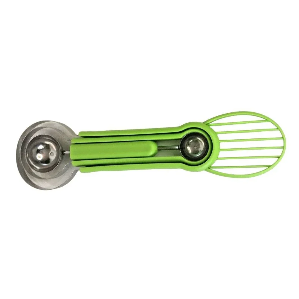 Fruit Vegetable Kitchen Tools 5 in 1 Slicer, Peeler, Seeder, Melon Baller NEW
